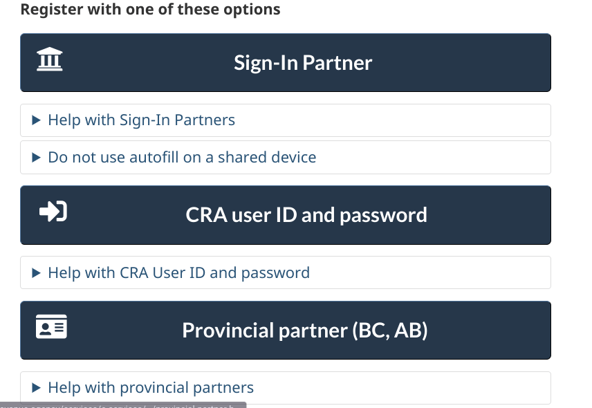 login methods CRA