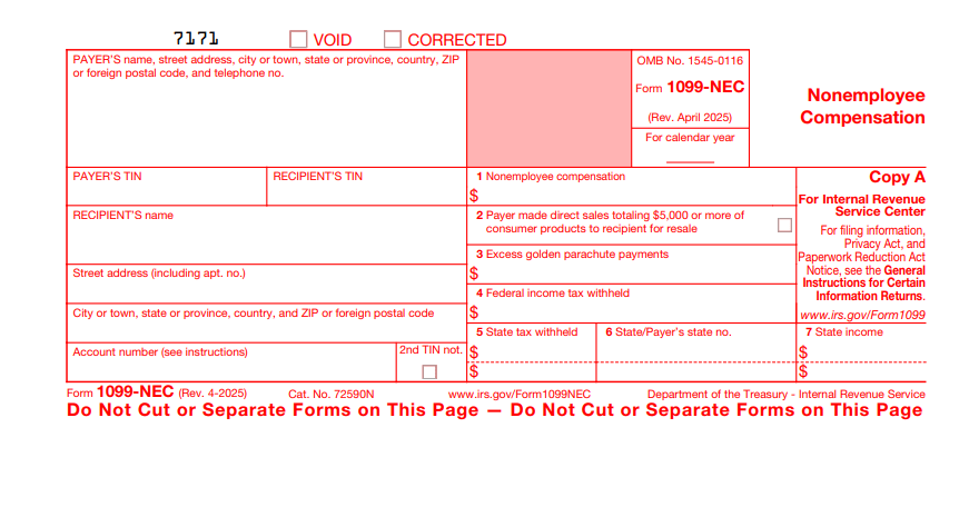 1099-NEC form